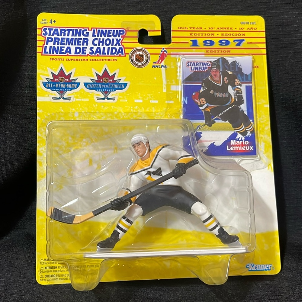 1997 Starting Lineup MARIO LEMIEUX Penguins Figure All-Star Game Exclusive
